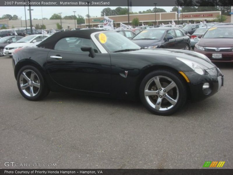 Mysterious Black / Steel/Sand 2007 Pontiac Solstice Roadster