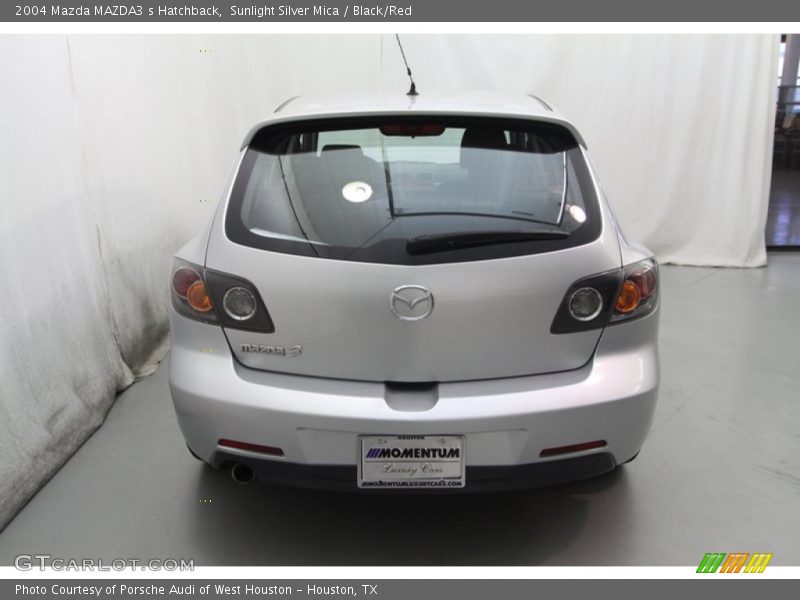 Sunlight Silver Mica / Black/Red 2004 Mazda MAZDA3 s Hatchback