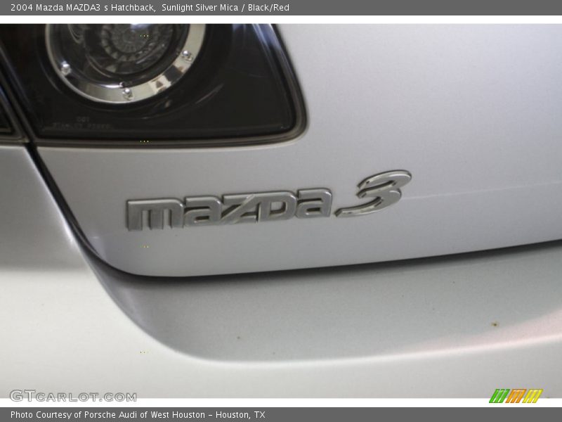 Sunlight Silver Mica / Black/Red 2004 Mazda MAZDA3 s Hatchback