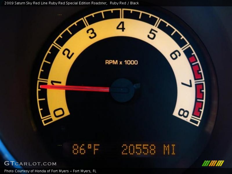 Ruby Red / Black 2009 Saturn Sky Red Line Ruby Red Special Edition Roadster
