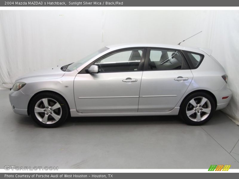 Sunlight Silver Mica / Black/Red 2004 Mazda MAZDA3 s Hatchback