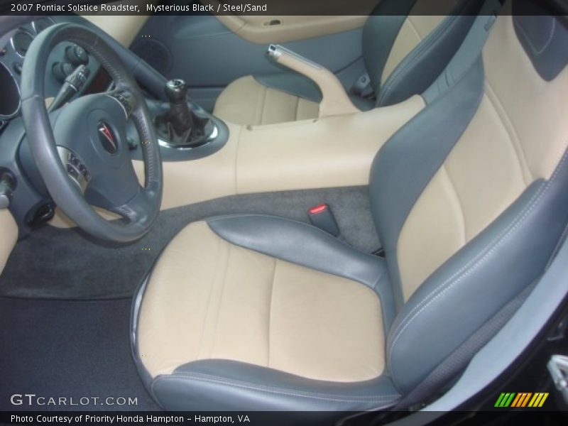 Mysterious Black / Steel/Sand 2007 Pontiac Solstice Roadster