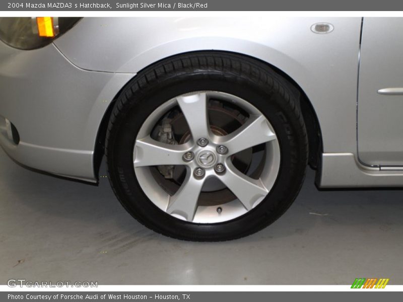 Sunlight Silver Mica / Black/Red 2004 Mazda MAZDA3 s Hatchback