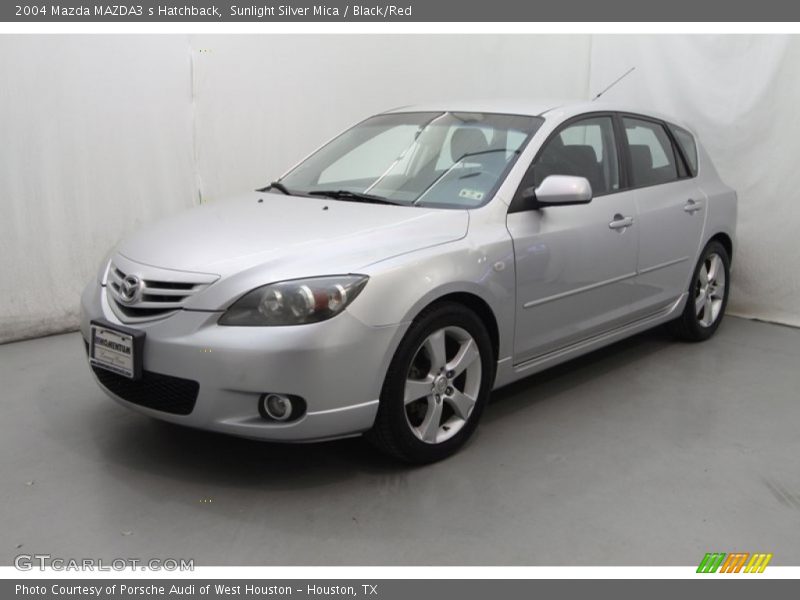 Sunlight Silver Mica / Black/Red 2004 Mazda MAZDA3 s Hatchback
