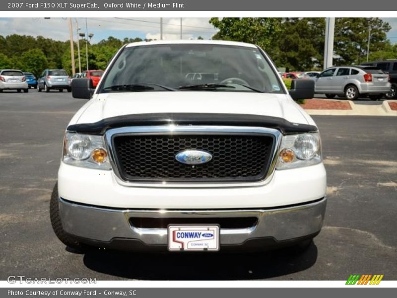 Oxford White / Medium Flint 2007 Ford F150 XLT SuperCab