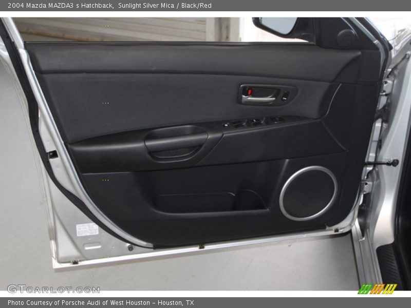 Sunlight Silver Mica / Black/Red 2004 Mazda MAZDA3 s Hatchback
