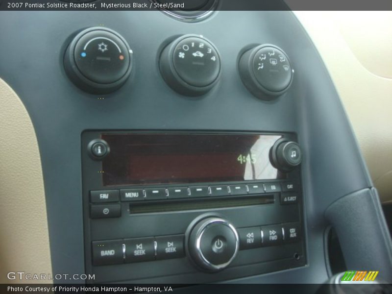 Mysterious Black / Steel/Sand 2007 Pontiac Solstice Roadster