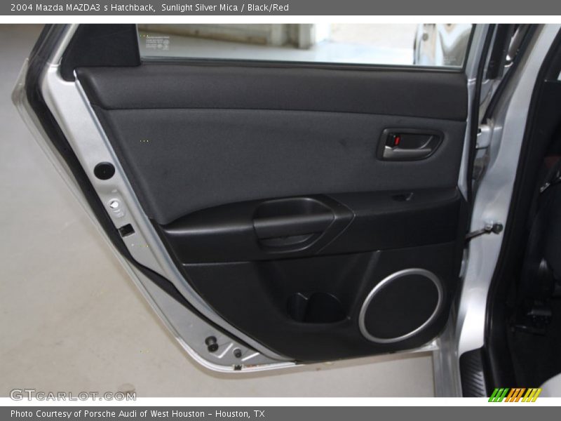 Sunlight Silver Mica / Black/Red 2004 Mazda MAZDA3 s Hatchback