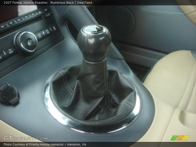 Mysterious Black / Steel/Sand 2007 Pontiac Solstice Roadster