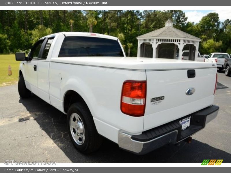 Oxford White / Medium Flint 2007 Ford F150 XLT SuperCab