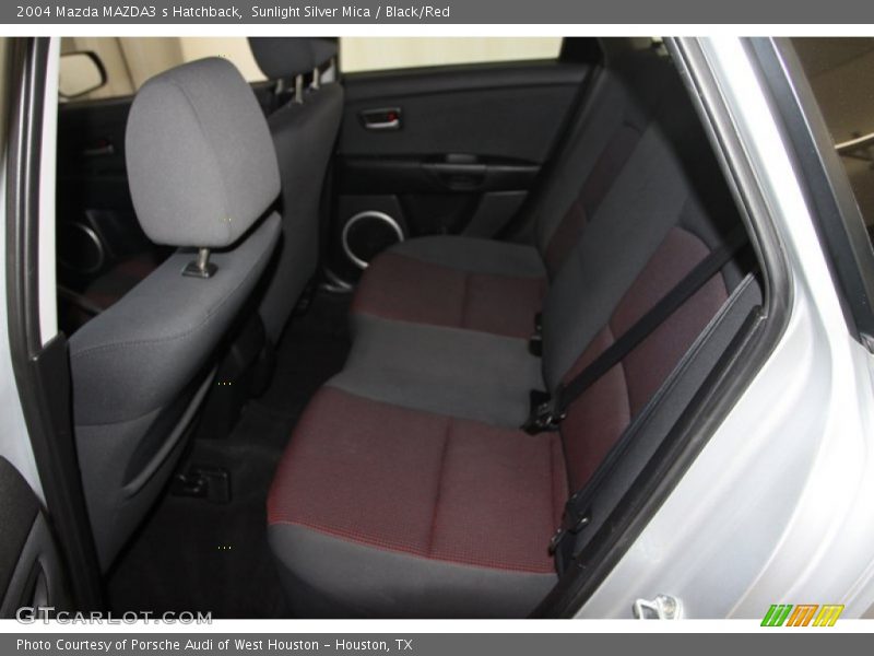 Sunlight Silver Mica / Black/Red 2004 Mazda MAZDA3 s Hatchback