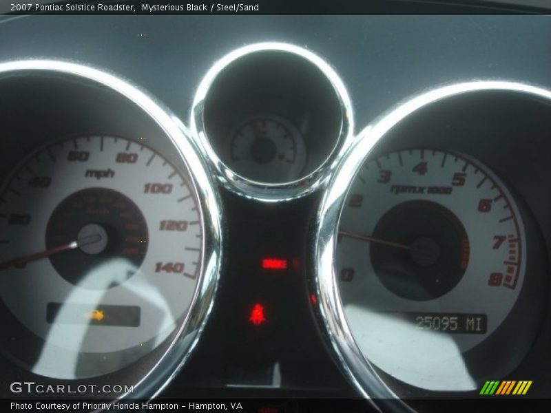 Mysterious Black / Steel/Sand 2007 Pontiac Solstice Roadster