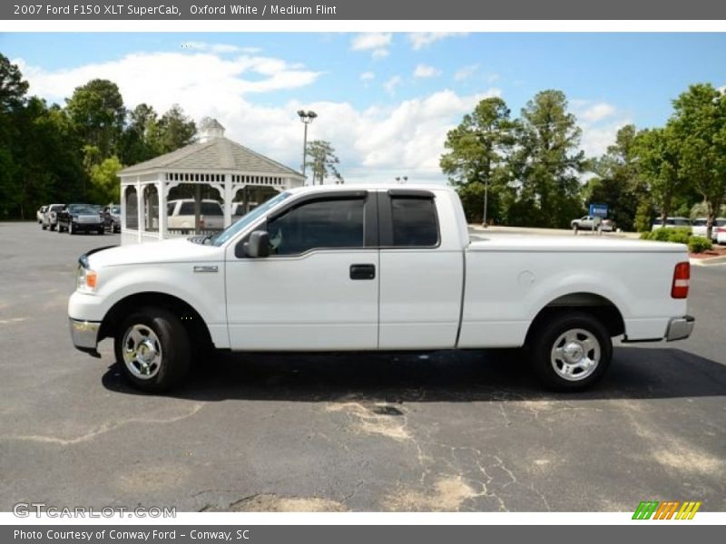 Oxford White / Medium Flint 2007 Ford F150 XLT SuperCab