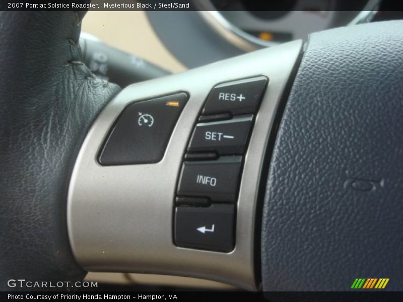 Mysterious Black / Steel/Sand 2007 Pontiac Solstice Roadster
