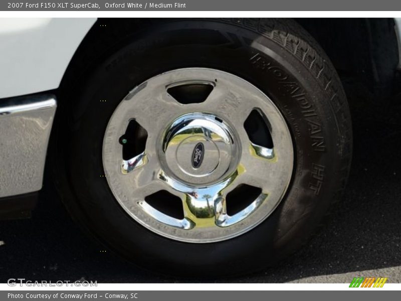 Oxford White / Medium Flint 2007 Ford F150 XLT SuperCab
