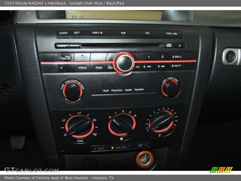 Sunlight Silver Mica / Black/Red 2004 Mazda MAZDA3 s Hatchback