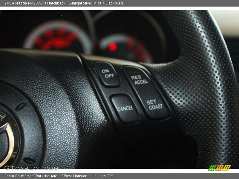 Sunlight Silver Mica / Black/Red 2004 Mazda MAZDA3 s Hatchback