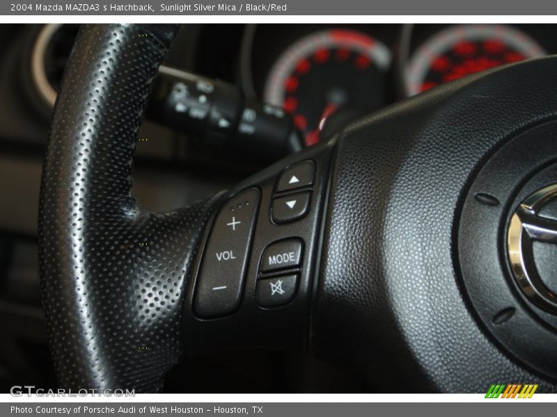 Sunlight Silver Mica / Black/Red 2004 Mazda MAZDA3 s Hatchback