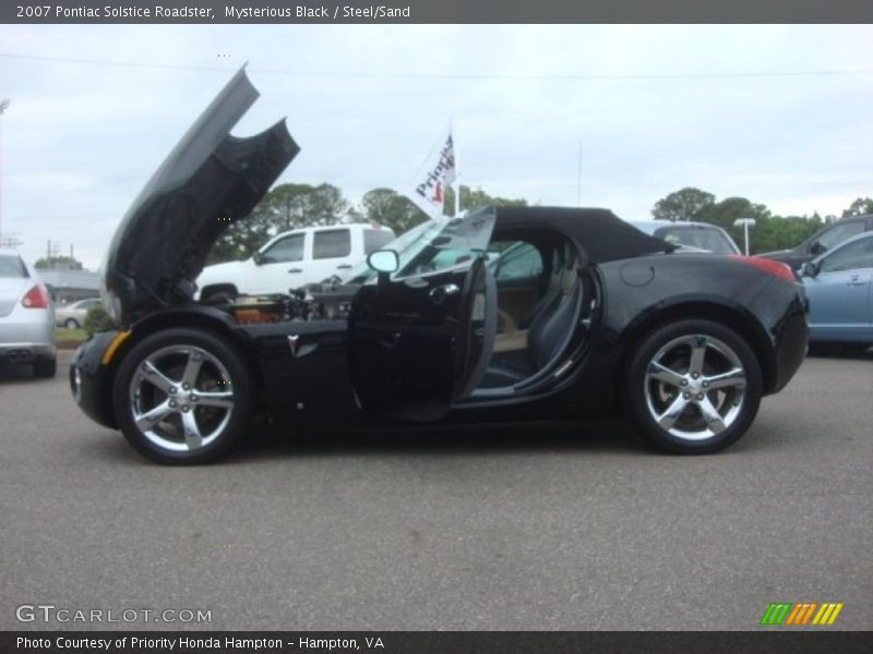 Mysterious Black / Steel/Sand 2007 Pontiac Solstice Roadster