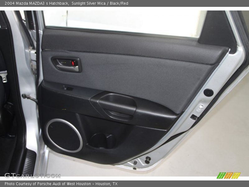 Sunlight Silver Mica / Black/Red 2004 Mazda MAZDA3 s Hatchback