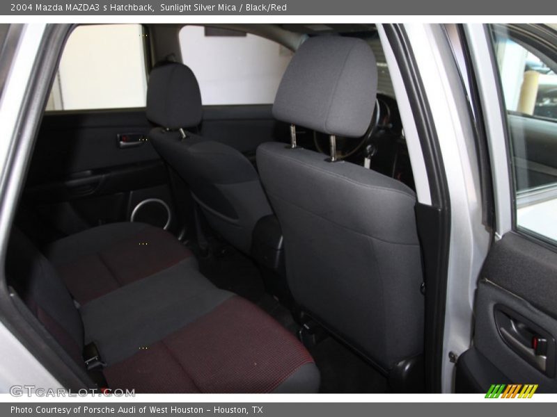 Sunlight Silver Mica / Black/Red 2004 Mazda MAZDA3 s Hatchback