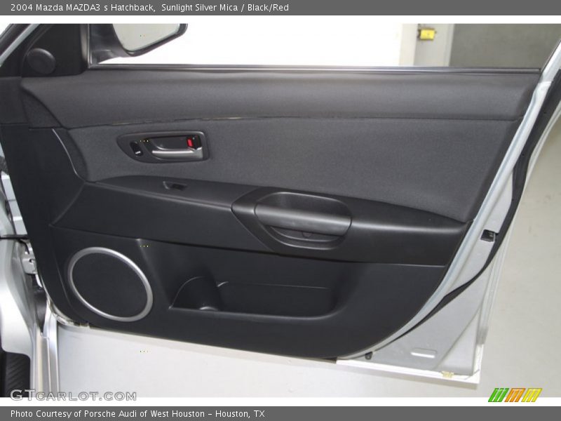 Sunlight Silver Mica / Black/Red 2004 Mazda MAZDA3 s Hatchback