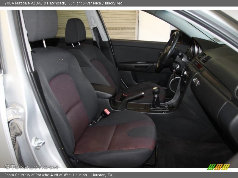 Sunlight Silver Mica / Black/Red 2004 Mazda MAZDA3 s Hatchback