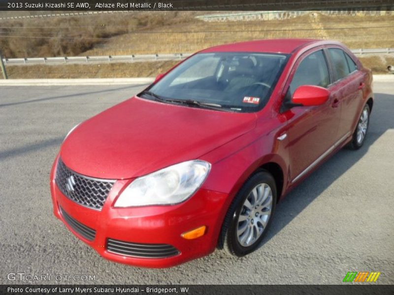 Ablaze Red Metallic / Black 2013 Suzuki Kizashi SE AWD