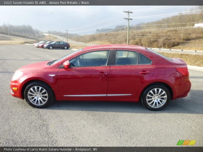 Ablaze Red Metallic / Black 2013 Suzuki Kizashi SE AWD