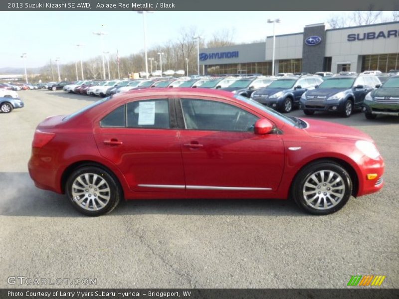 Ablaze Red Metallic / Black 2013 Suzuki Kizashi SE AWD