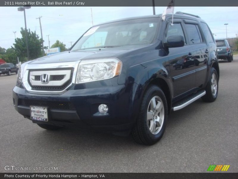 Bali Blue Pearl / Gray 2011 Honda Pilot EX-L