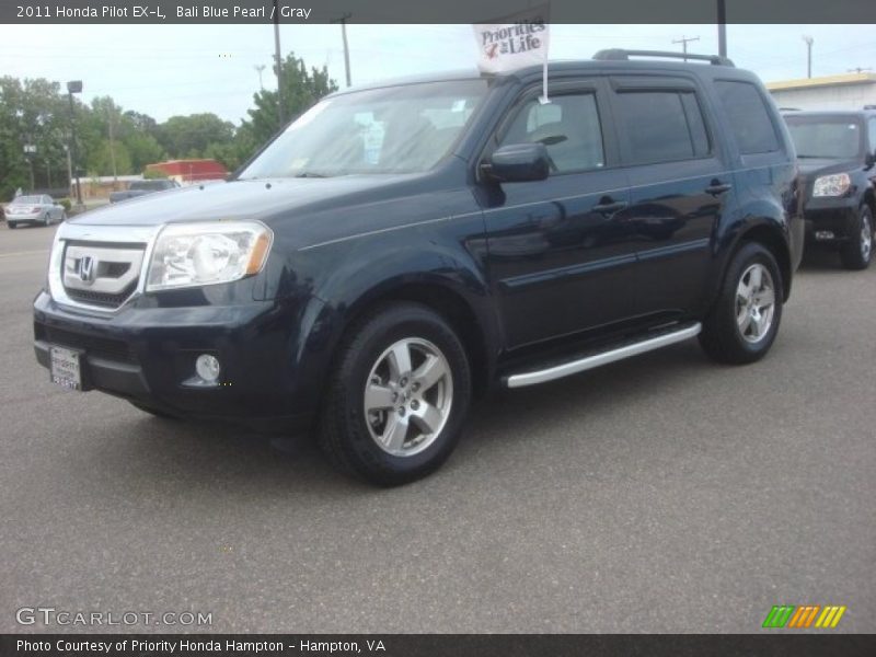 Bali Blue Pearl / Gray 2011 Honda Pilot EX-L