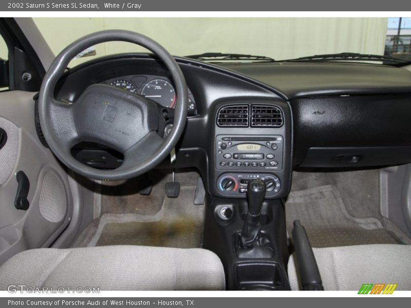 White / Gray 2002 Saturn S Series SL Sedan