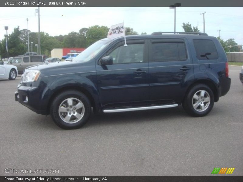 Bali Blue Pearl / Gray 2011 Honda Pilot EX-L