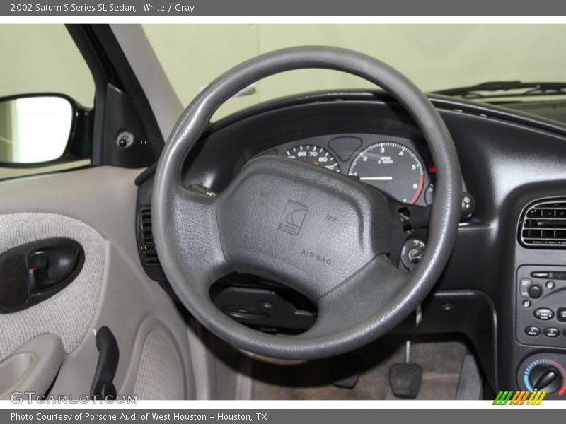 White / Gray 2002 Saturn S Series SL Sedan