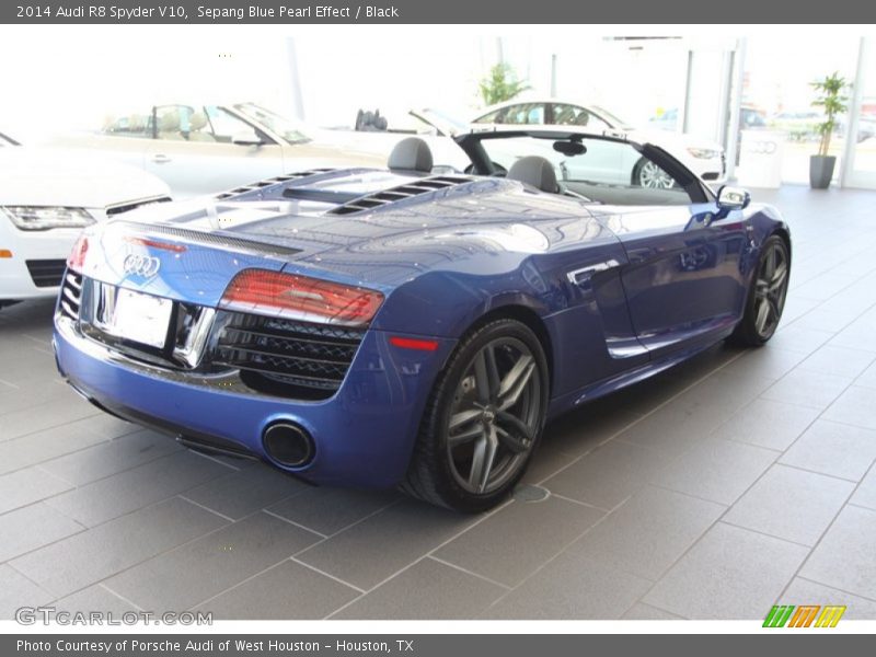  2014 R8 Spyder V10 Sepang Blue Pearl Effect