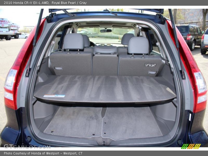 Royal Blue Pearl / Gray 2010 Honda CR-V EX-L AWD