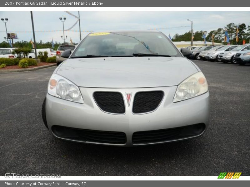 Liquid Silver Metallic / Ebony 2007 Pontiac G6 Sedan