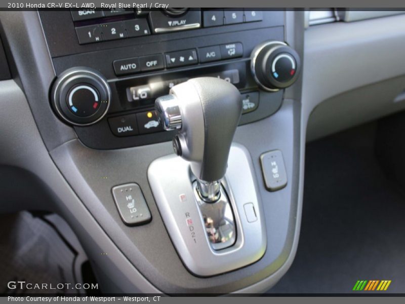 Royal Blue Pearl / Gray 2010 Honda CR-V EX-L AWD