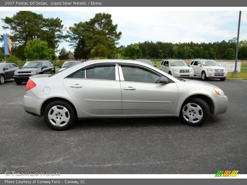 Liquid Silver Metallic / Ebony 2007 Pontiac G6 Sedan