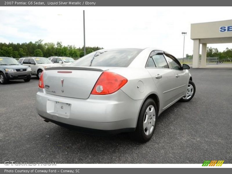 Liquid Silver Metallic / Ebony 2007 Pontiac G6 Sedan