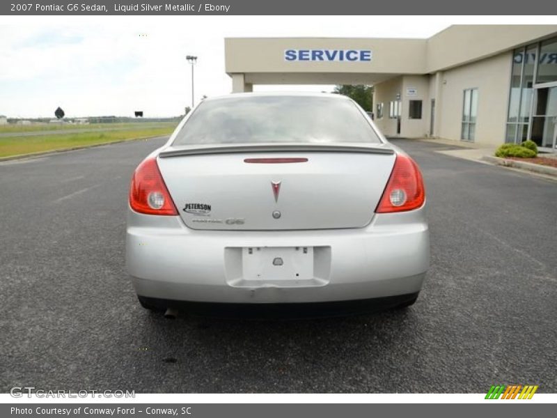 Liquid Silver Metallic / Ebony 2007 Pontiac G6 Sedan