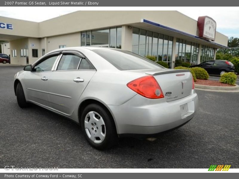Liquid Silver Metallic / Ebony 2007 Pontiac G6 Sedan