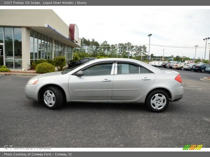 Liquid Silver Metallic / Ebony 2007 Pontiac G6 Sedan