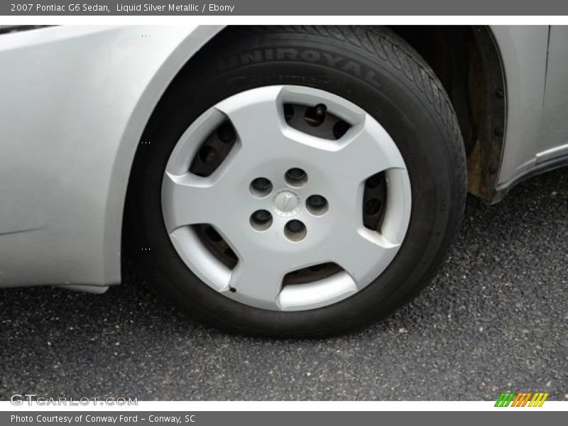 Liquid Silver Metallic / Ebony 2007 Pontiac G6 Sedan