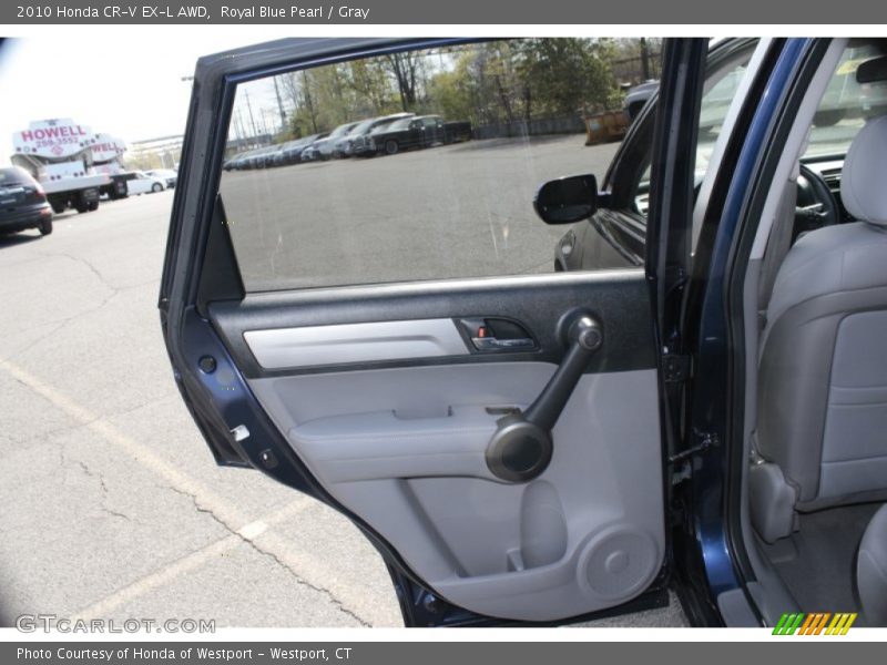 Royal Blue Pearl / Gray 2010 Honda CR-V EX-L AWD