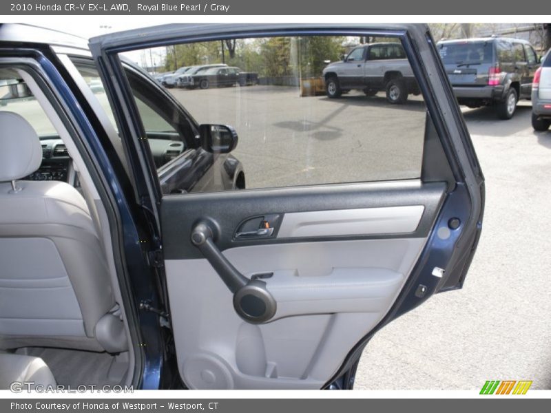 Royal Blue Pearl / Gray 2010 Honda CR-V EX-L AWD