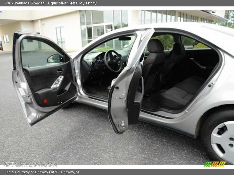 Liquid Silver Metallic / Ebony 2007 Pontiac G6 Sedan