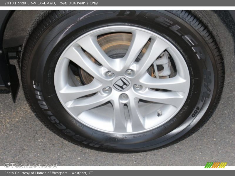 Royal Blue Pearl / Gray 2010 Honda CR-V EX-L AWD