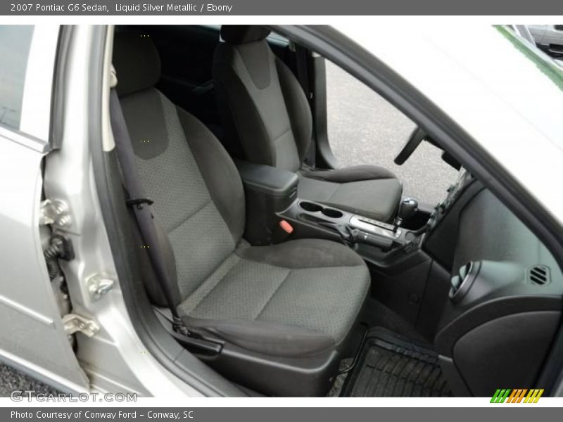 Liquid Silver Metallic / Ebony 2007 Pontiac G6 Sedan